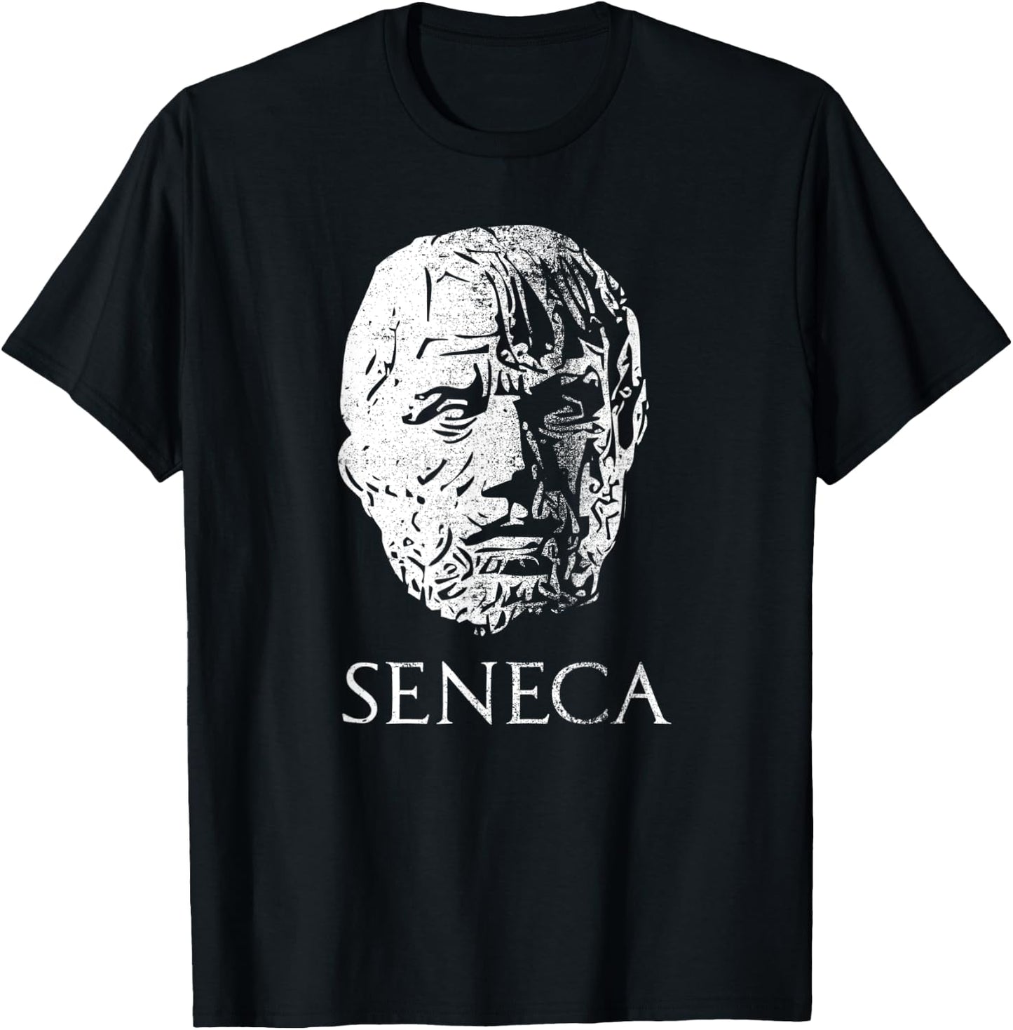 Stoicism Seneca The Younger Philosopher Stoic T-Shirt - T-Shirt | Black