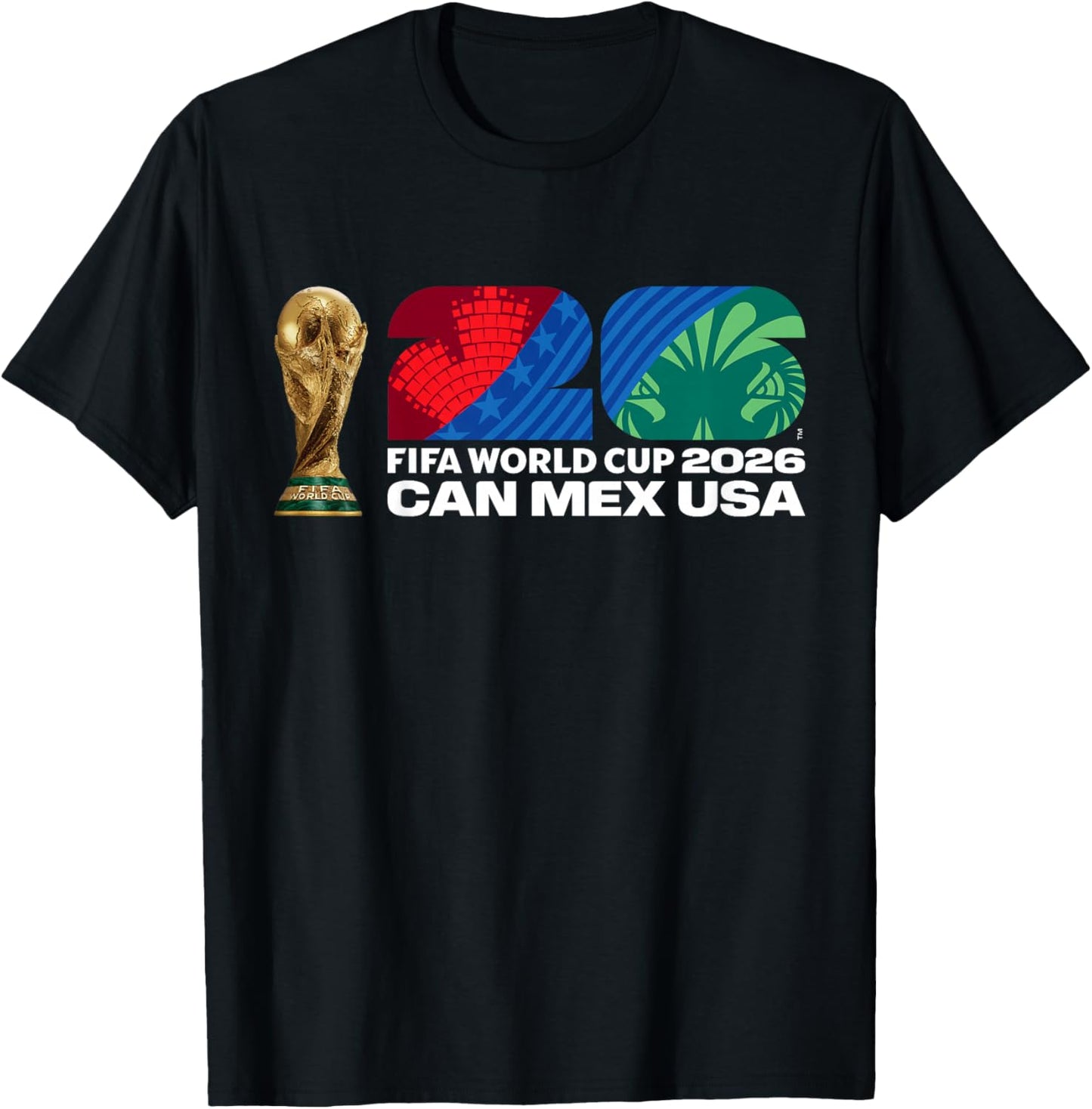 Kids FIFA World CUP26 FIFA Host Country Trophy Color T-Shirt - T-Shirt | Black