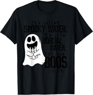 Its called spooky water like normal water Drinking Halloween T-Shirt - T-Shirt | Black