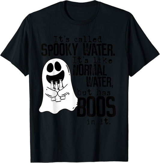 Its called spooky water like normal water Drinking Halloween T-Shirt - T-Shirt | Black