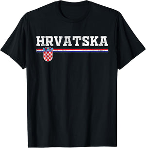 Croatia / Hrvatska T-Shirt - T-Shirt | Black
