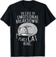 Cats Lover In Case Of Emotional Breakdown Place Cat Here T-Shirt - T-Shirt | Black