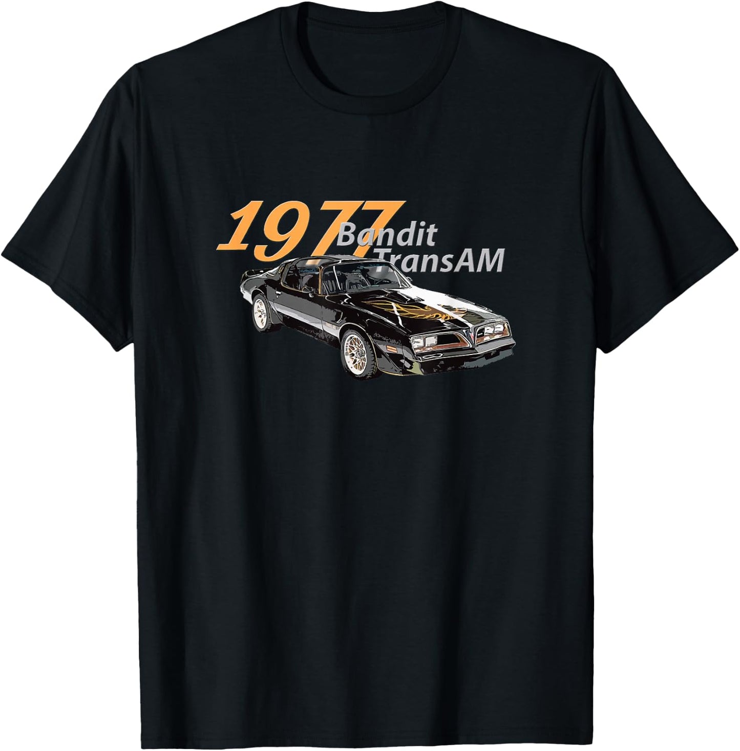 Vintage 1977 Bandit Trans AM - Muscle Cars, 1970s T-Shirt - T-Shirt | Black