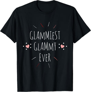 Glammiest Glammy Ever Cool Cute Grandmother Gift T-Shirt - T-Shirt | Black
