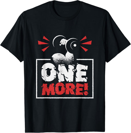 One More! Personal Trainer Fitness T-Shirt - T-Shirt | Black