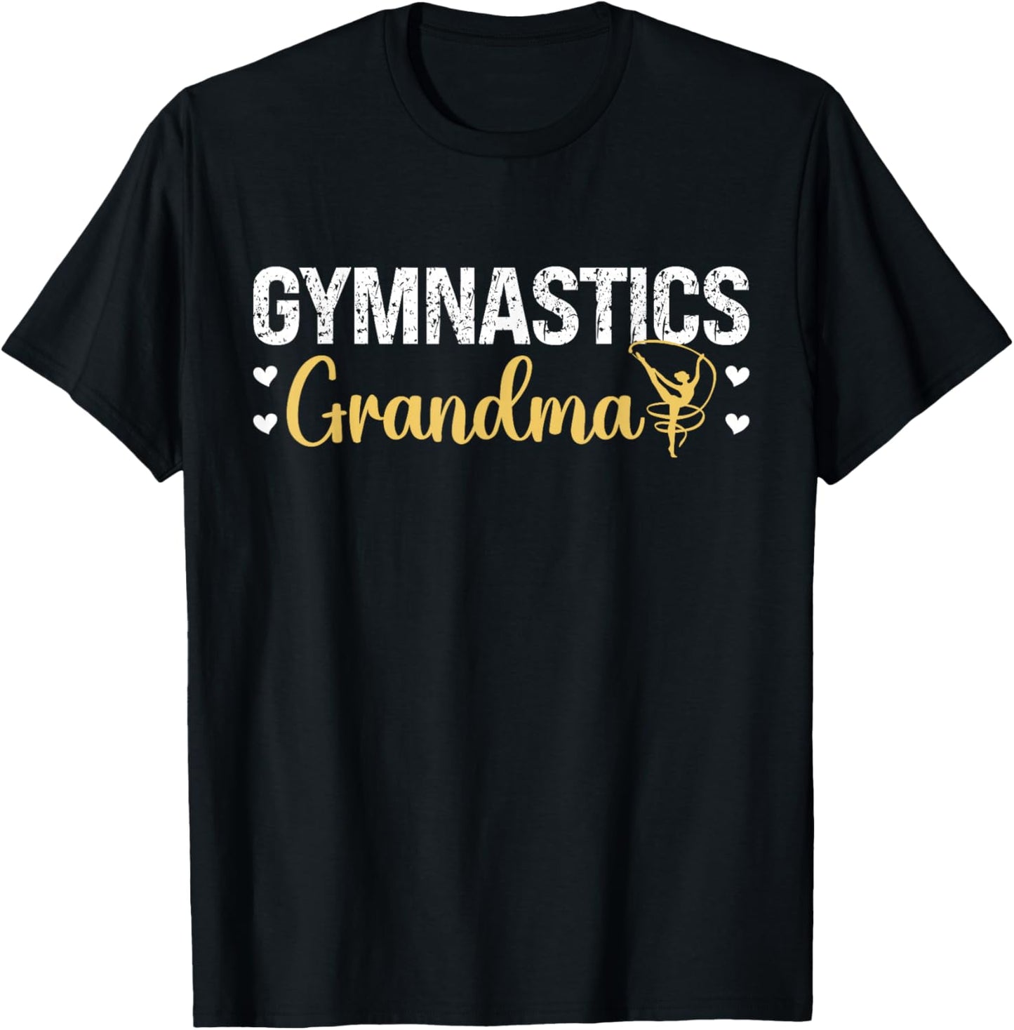 Gymnastics Grandma Of A Gymnast Grandmother T-Shirt - T-Shirt | Black