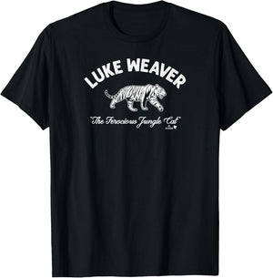 BreakingT Luke Weaver Ferocious Jungle Cat New York Baseball - Blue, -Adults, Short Sleeve, , Small T-Shirt - T-Shirt | Black