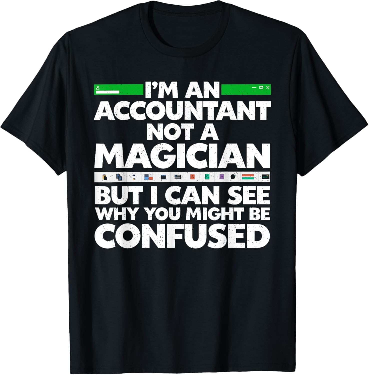 Funny Accountant Design Women Accountant Accounting T-Shirt - T-Shirt | Black