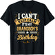 I Can't Keep Calm It's My Grandson Birthday Party Gift T-Shirt - T-Shirt | Black