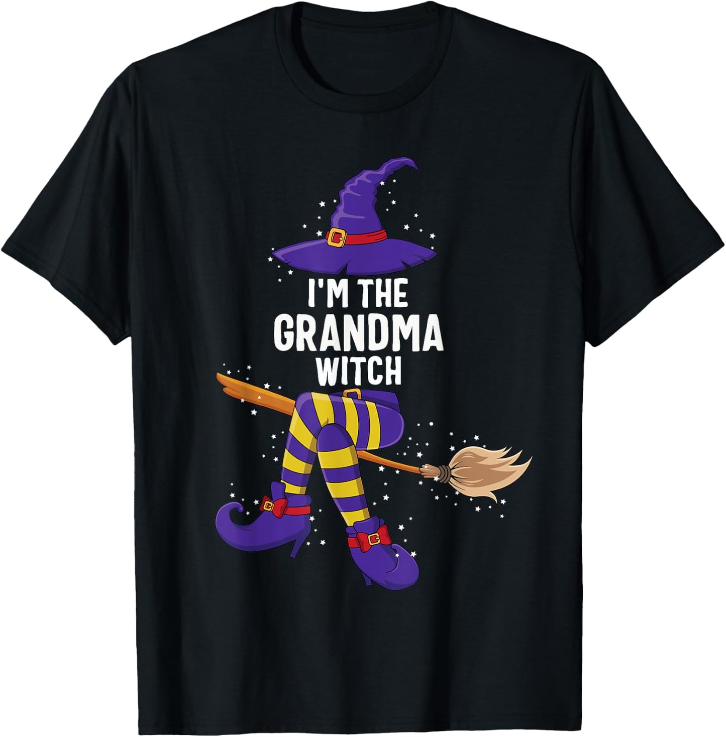 Im the Grandma Witch Shirt Halloween Matching Group Costume T-Shirt - T-Shirt | Black