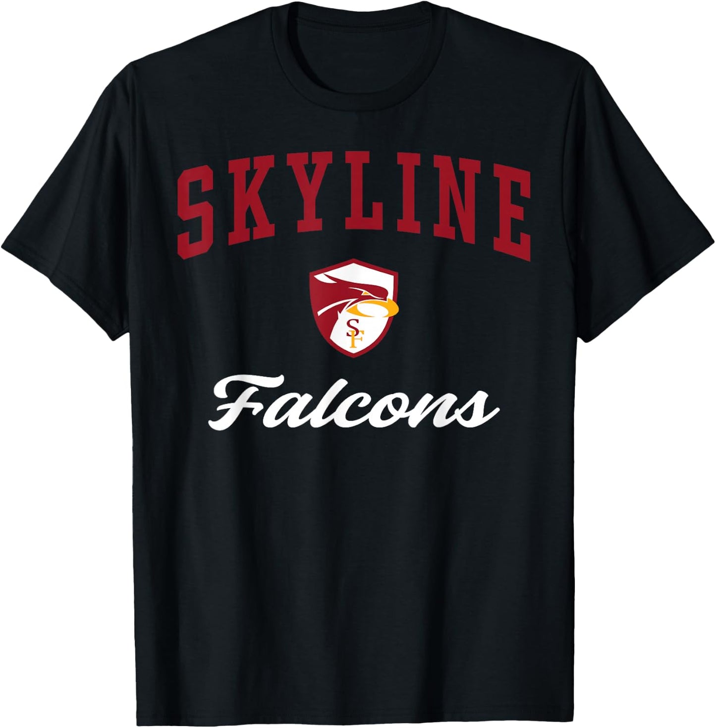 Skyline High School Falcons C3 T-Shirt - T-Shirt | Black