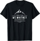 Mount Whitney summit club - California T-Shirt - T-Shirt | Black