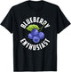 Blueberry Enthusiast Blueberries Lover Farmer Eater T-Shirt - T-Shirt | Black
