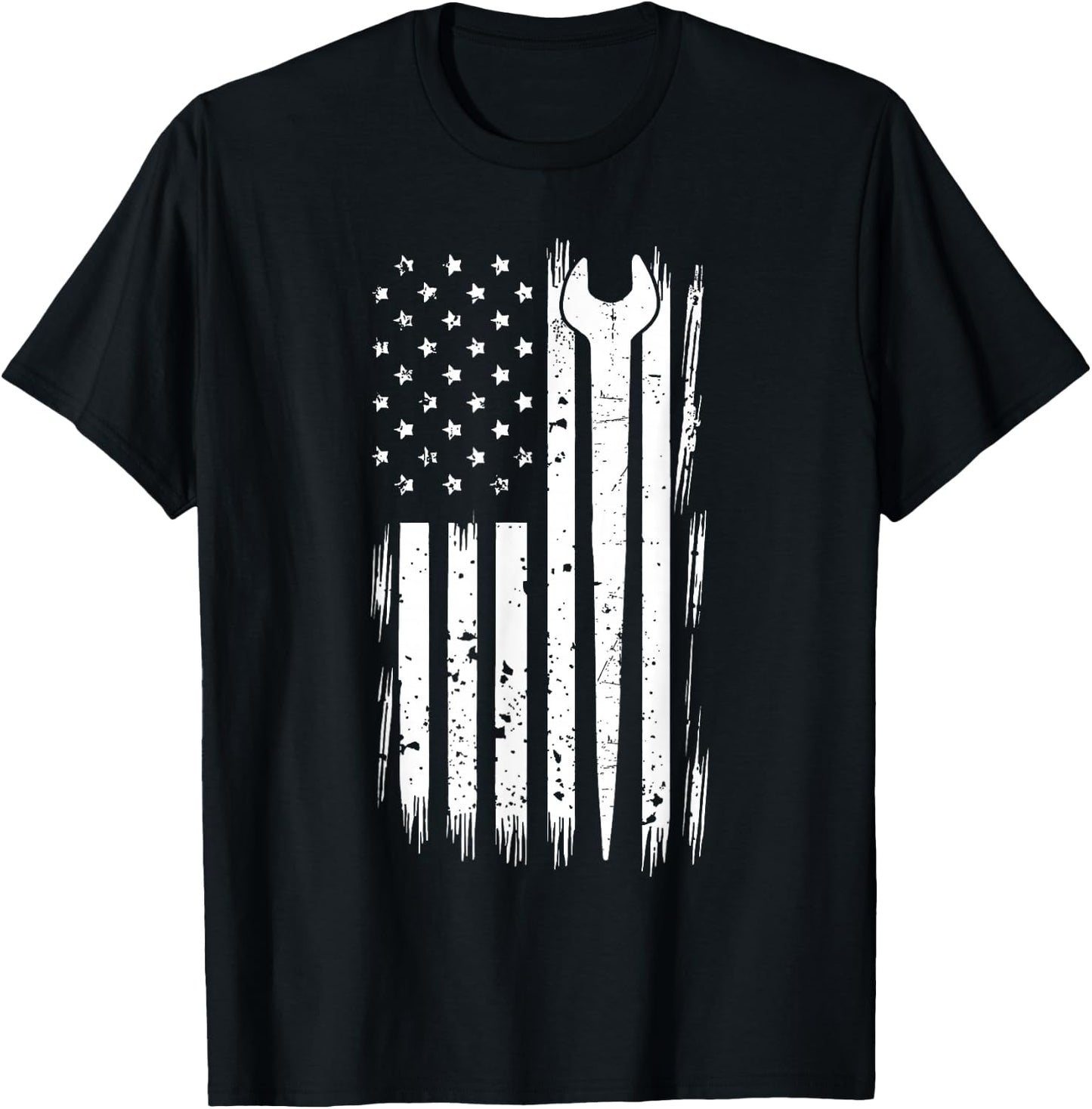 Ironworker - USA Flag Ironworking Worker Rodbuster T-Shirt - T-Shirt | Black