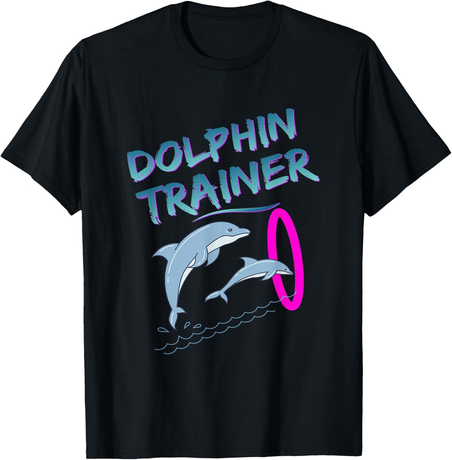 Dolphin Trainer Halloween Costume T-Shirt - T-Shirt | Black