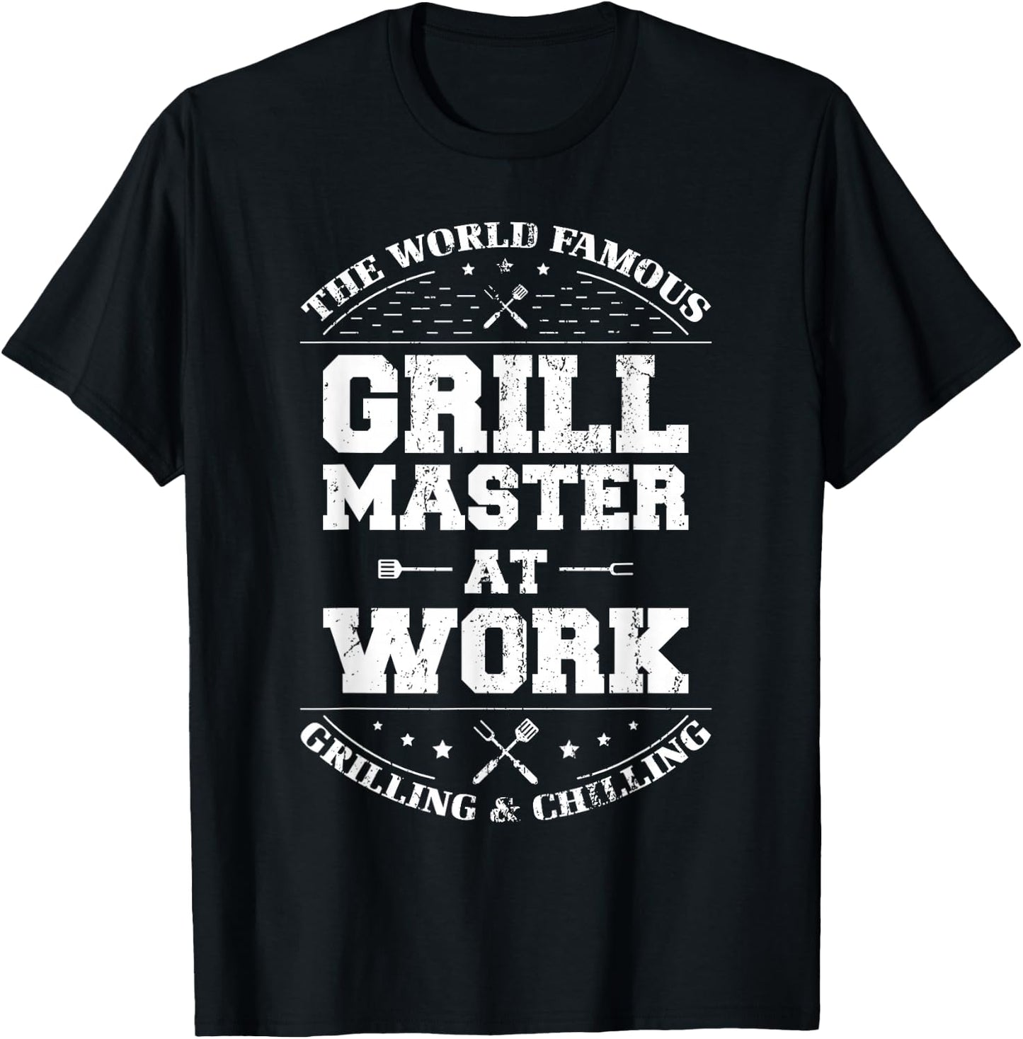 Funny Grill Master BBQ Chef Smoked Meat Lover Gift Barbecue T-Shirt - T-Shirt | Black