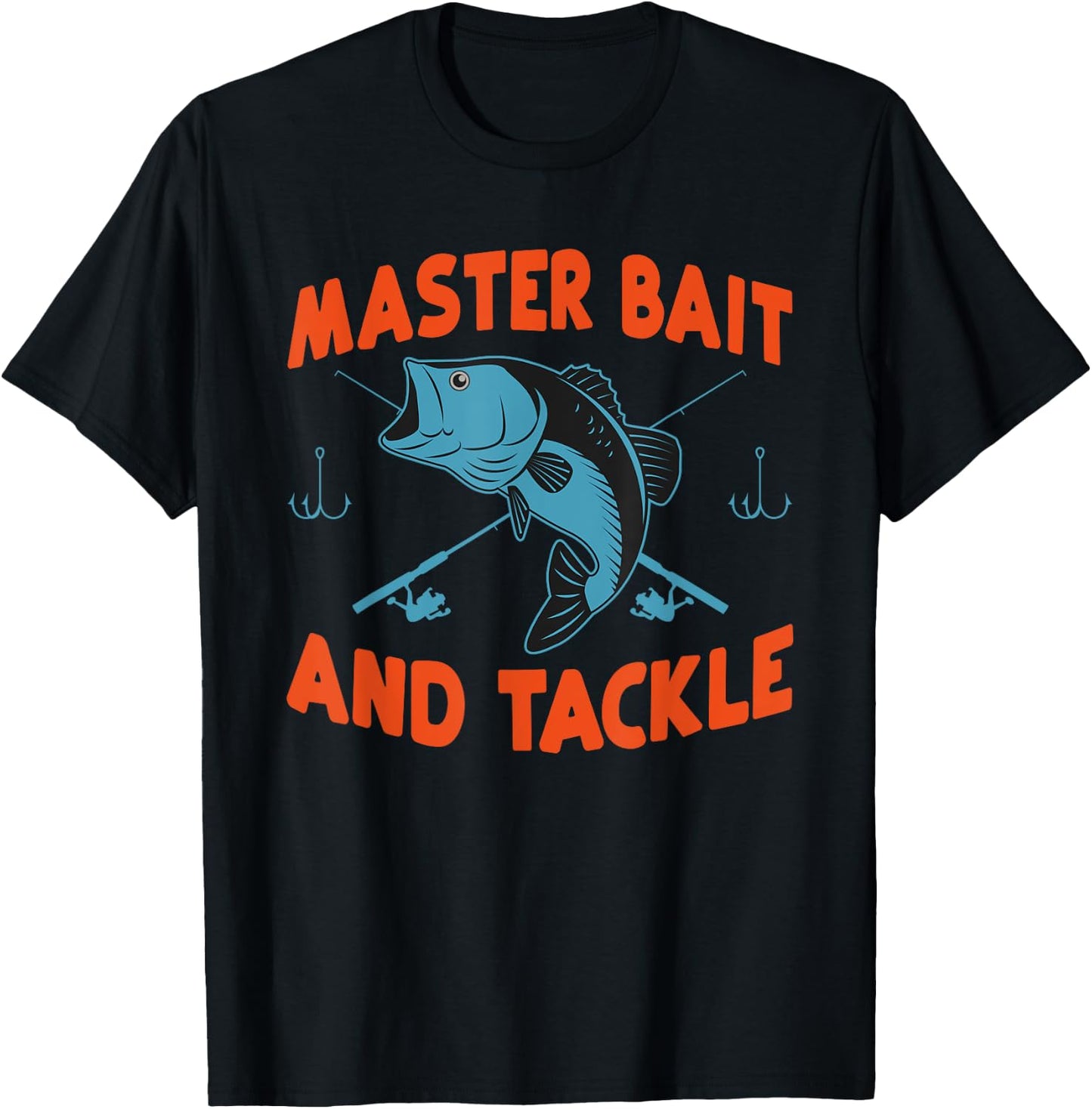 Master Bait And Tackle Funny Fishing Humor Gifts T-Shirt - T-Shirt | Black