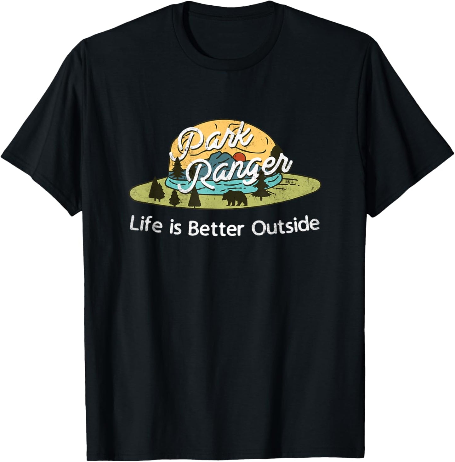 Park Ranger Shirt Supply Men's Classic Fit Black T-Shirt - T-Shirt | Black