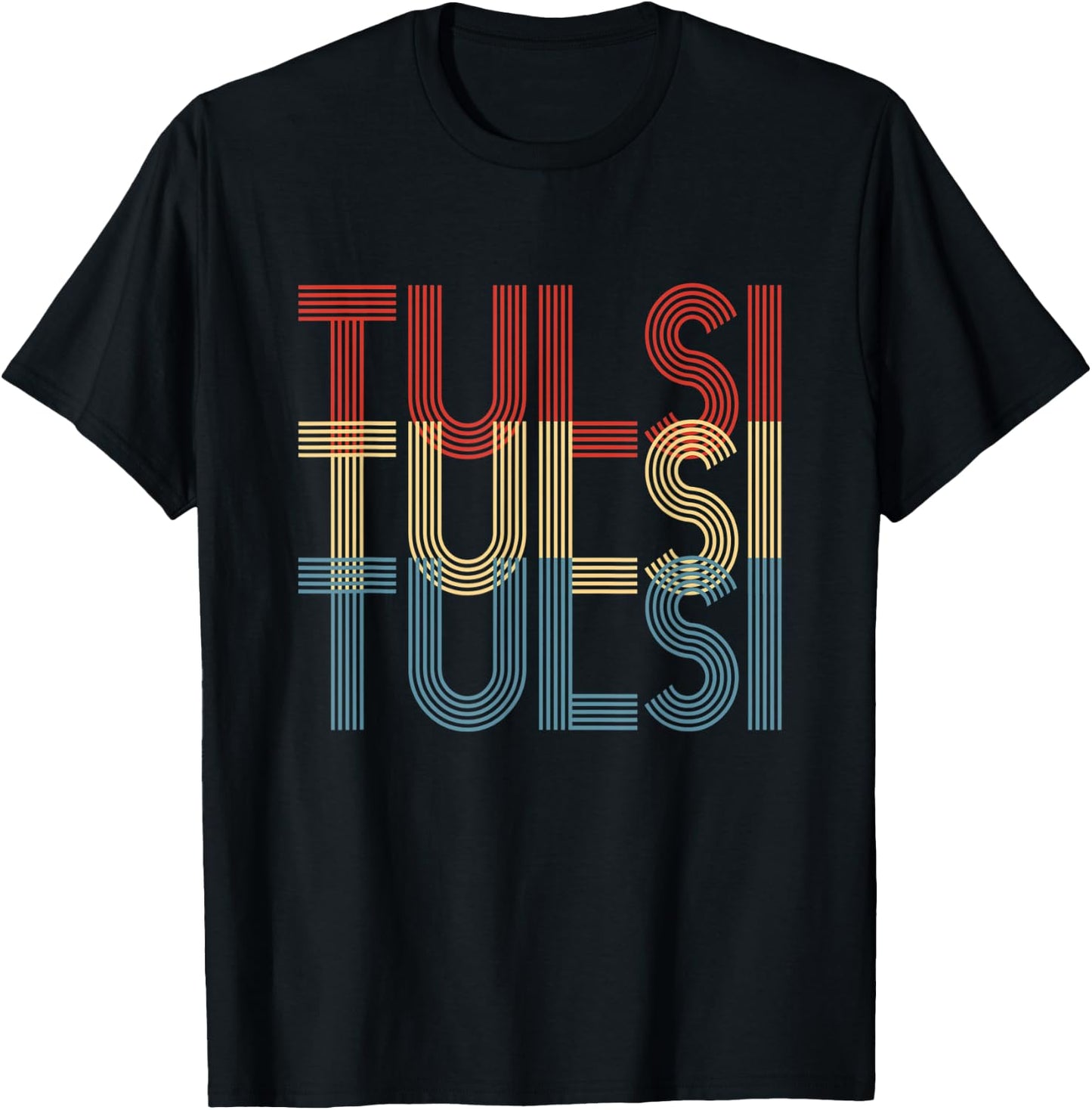 Tulsi 2024 - Tulsi Gabbard For President 2024 Retro Vintage T-Shirt - T-Shirt | Black