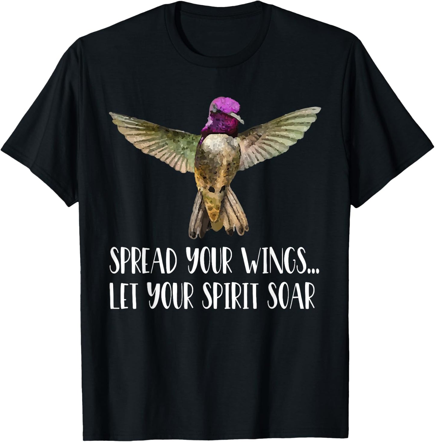 Hummingbird Costa's Hummingbird Birdwatching gift T-Shirt - T-Shirt | Black