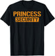 Halloween Dad Mom Daughter Adult Costume Princess Security T-Shirt - T-Shirt | Black