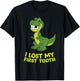 Dinosaurs Ich habe meinen ersten Zahn Verloren T-Shirt - T-Shirt | Black