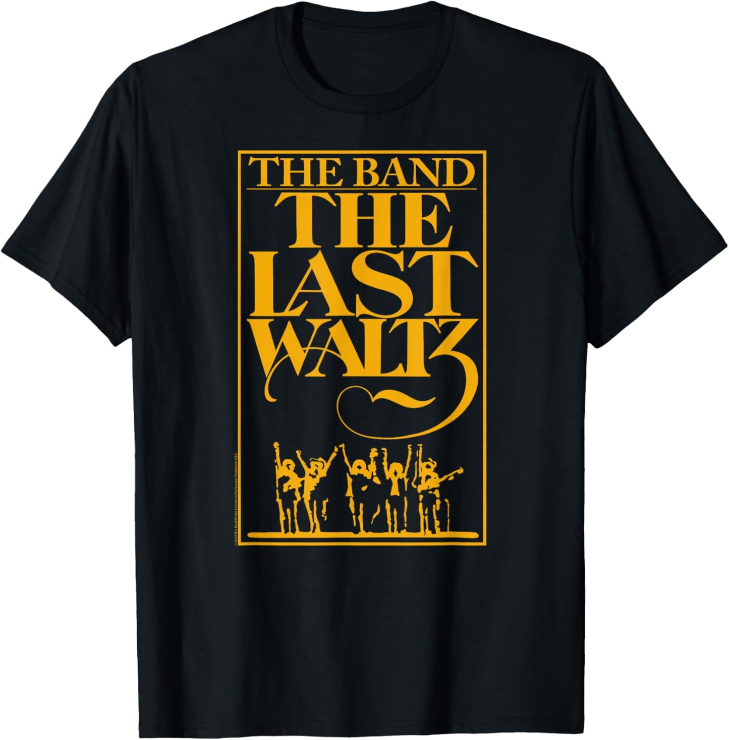 The Band The Last Waltz Yellow Print T-Shirt - T-Shirt | Black