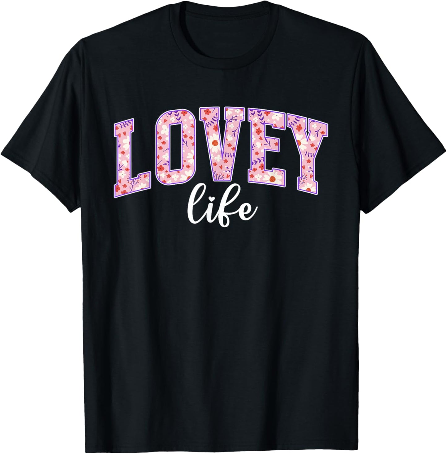 Lovey Life Lovey Grandma Lovey Grandmother T-Shirt - T-Shirt | Black