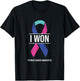 I Won Thyroid Cancer Awareness Thyroid Cancer Ribbon T-Shirt - T-Shirt | Black