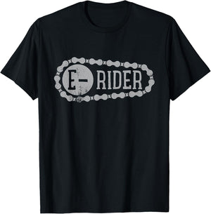 Vintage E-Rider Shirt E-Bike T-Shirt - T-Shirt | Black