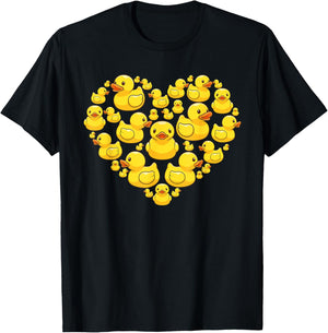 Rubber Ducky Art For Kids Boy Girl Toddler Rubber Duck Lover T-Shirt - T-Shirt | Black