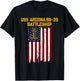 Battleship USS Arizona BB-39 Warship Veterans Father Grandpa T-Shirt - T-Shirt | Black