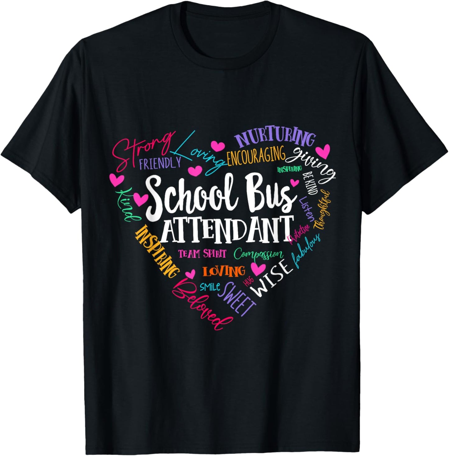 School Bus Attendant Squad Back-to-School Matching Group T-Shirt - T-Shirt | Black