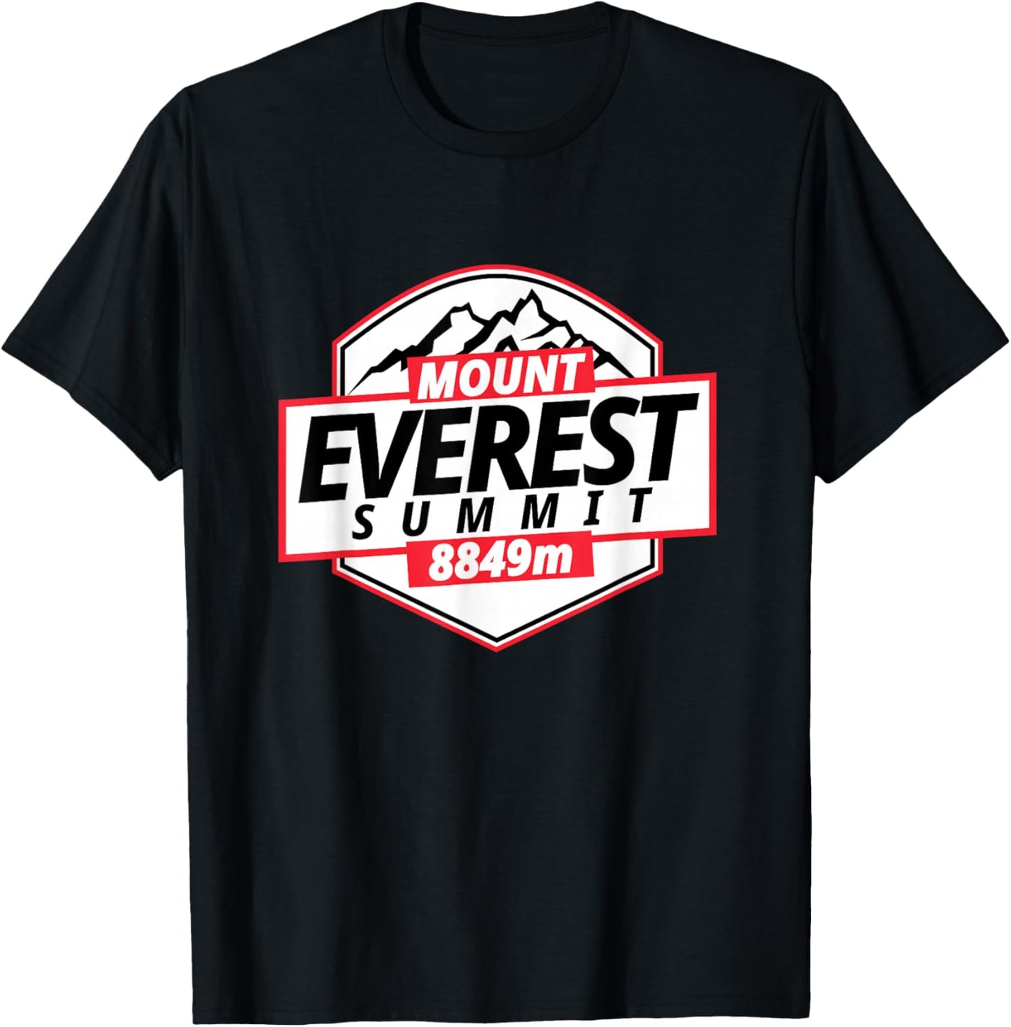 Mount Everest Summit T-Shirt - T-Shirt | Black
