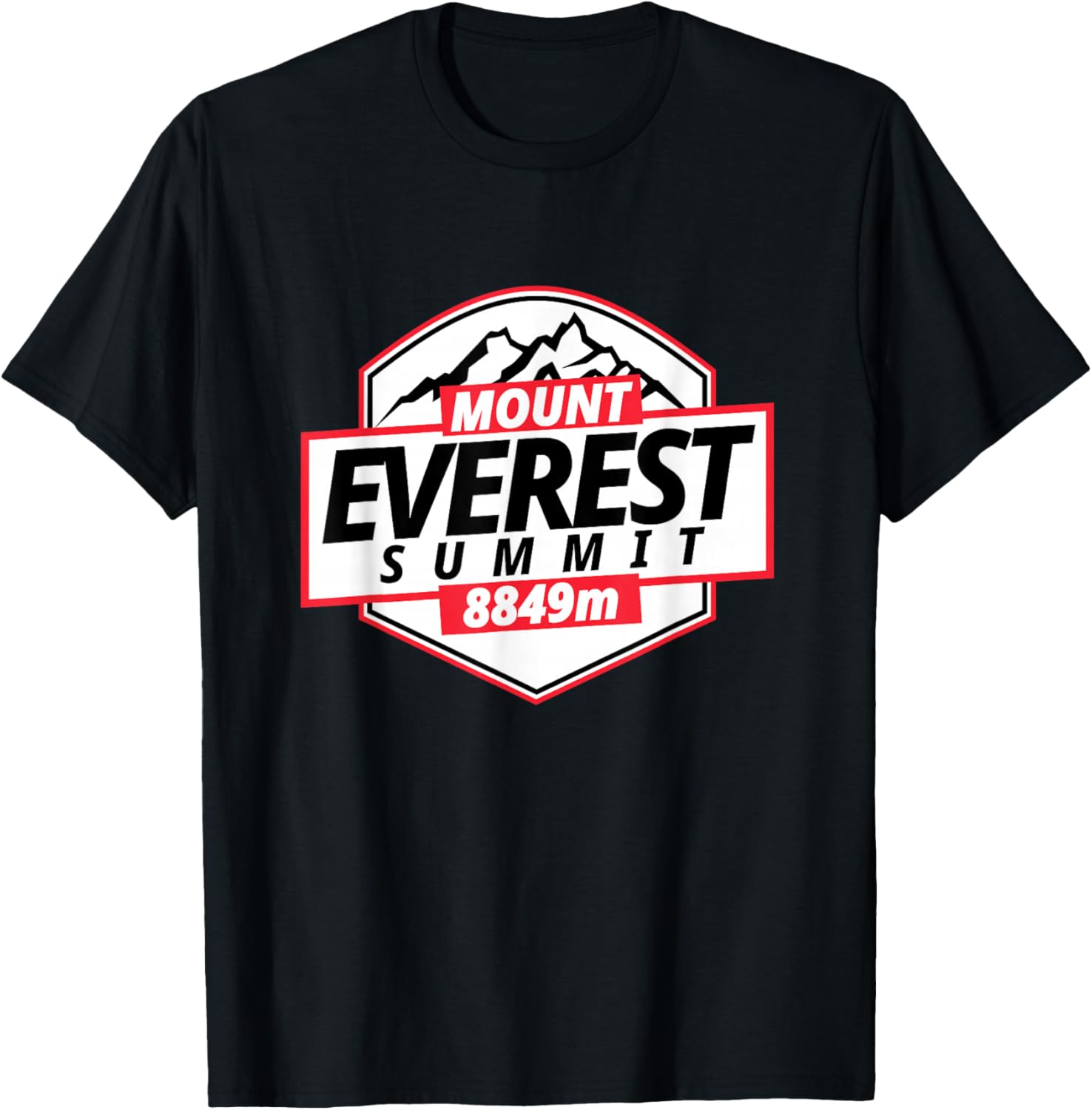 Mount Everest Summit T-Shirt - T-Shirt | Black