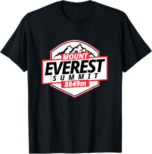 Mount Everest Summit T-Shirt - T-Shirt | Black