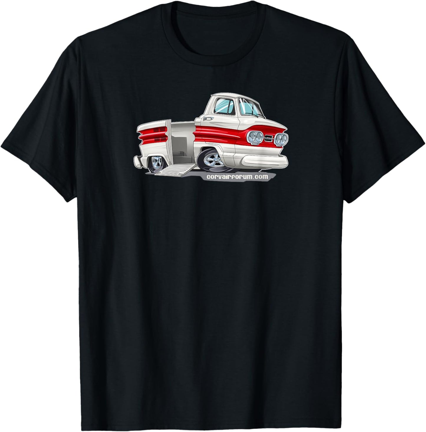 Corvair Rampside Cartoon T-Shirt - T-Shirt | Black