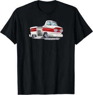 Corvair Rampside Cartoon T-Shirt - T-Shirt | Black