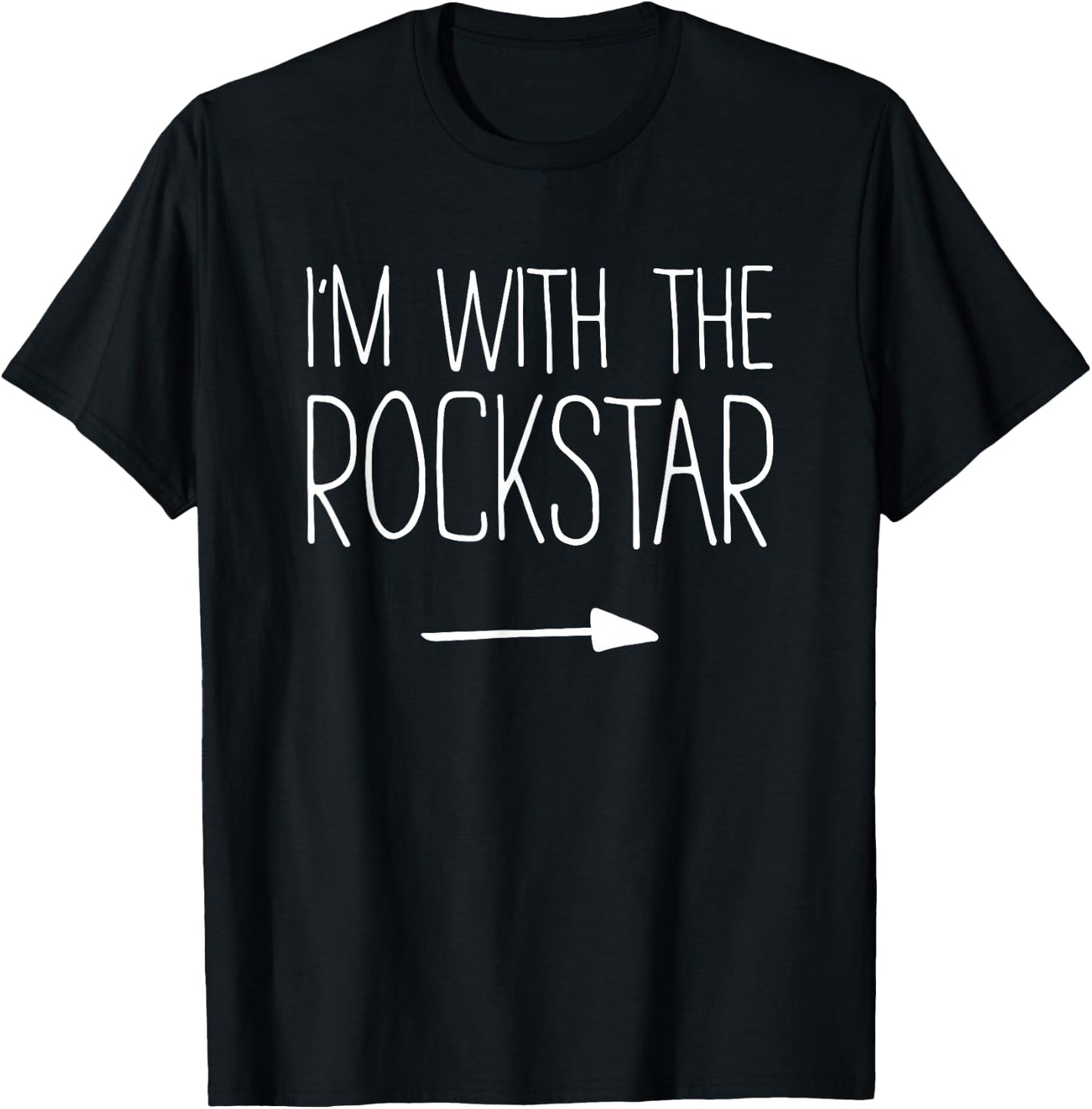 I'm With The Rockstar Shirt Adult Kids Men Women Costume T-Shirt - T-Shirt | Black