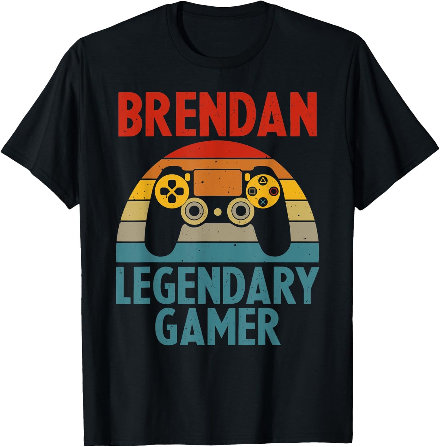 BRENDAN Gift Name Personalized Funny Gaming Geek Birthday T-Shirt - T-Shirt | Black