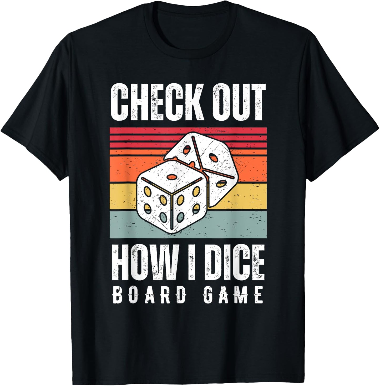 Check Out How I Dice Board Game Lover Matching Family T-Shirt - T-Shirt | Black