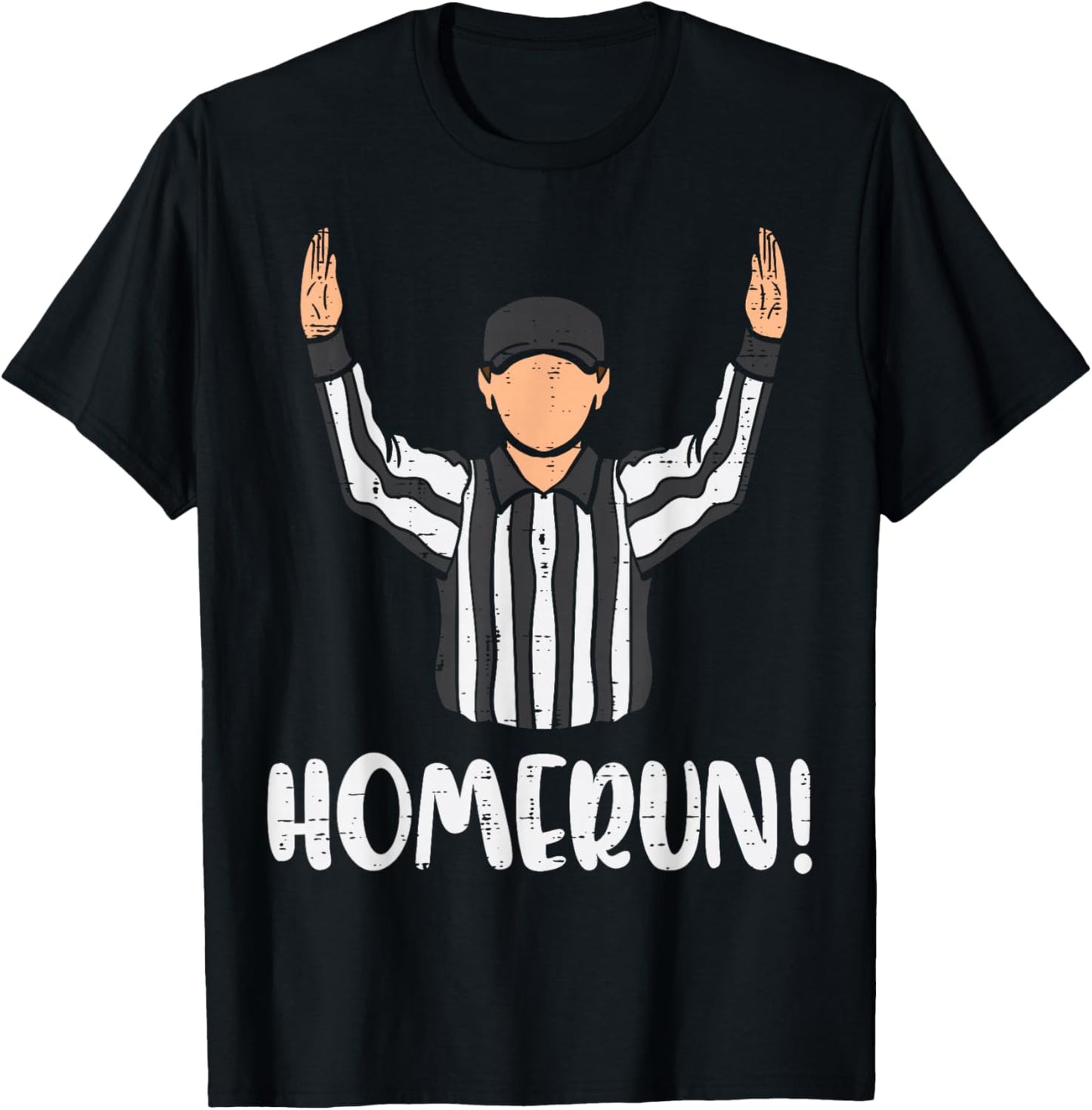 Homerun Referee American Football Sports Men Women Boys Kids T-Shirt - T-Shirt | Black