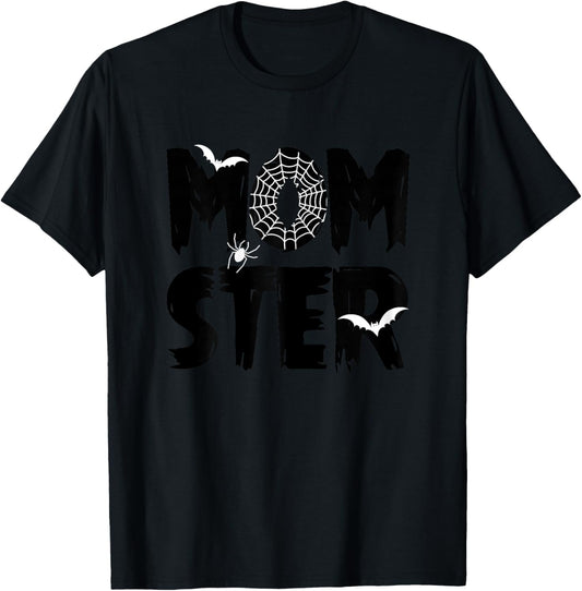 Halloween Momster Mom Monster Funny Costume Mommy Mama T-Shirt - T-Shirt | Black