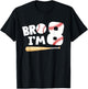8th Birthday Shirt Boy Bro I'm 8 Year Old Baseball Theme T-Shirt - T-Shirt | Black