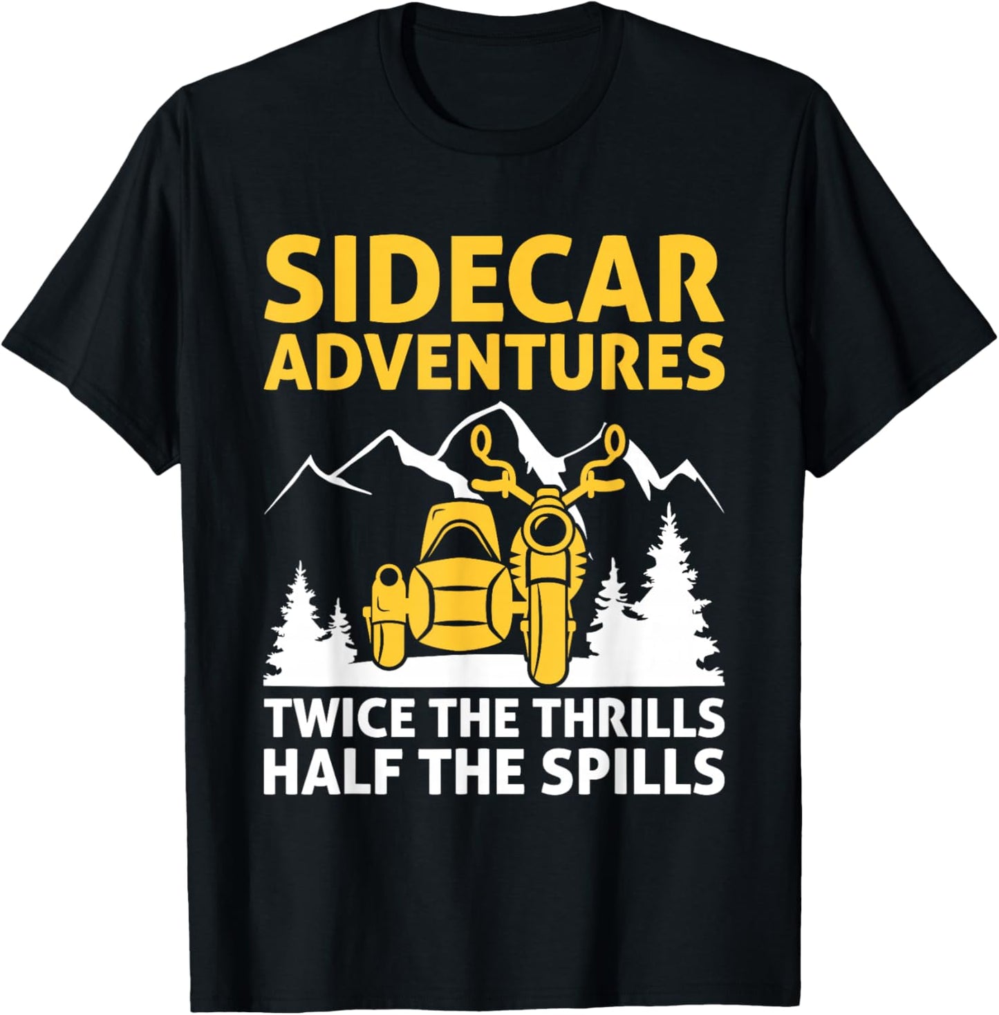 Sidecar Motorcycle Motorcyclist Bike Motorbike Sidecar Rider T-Shirt - T-Shirt | Black