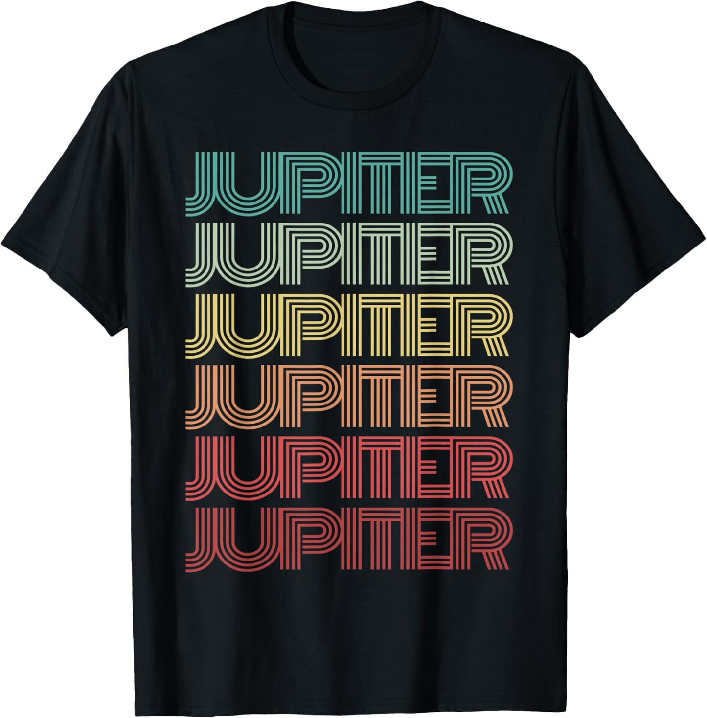 Retro Planet JUPITER Science Crew Astronomy Team Space Jove T-Shirt - T-Shirt | Black