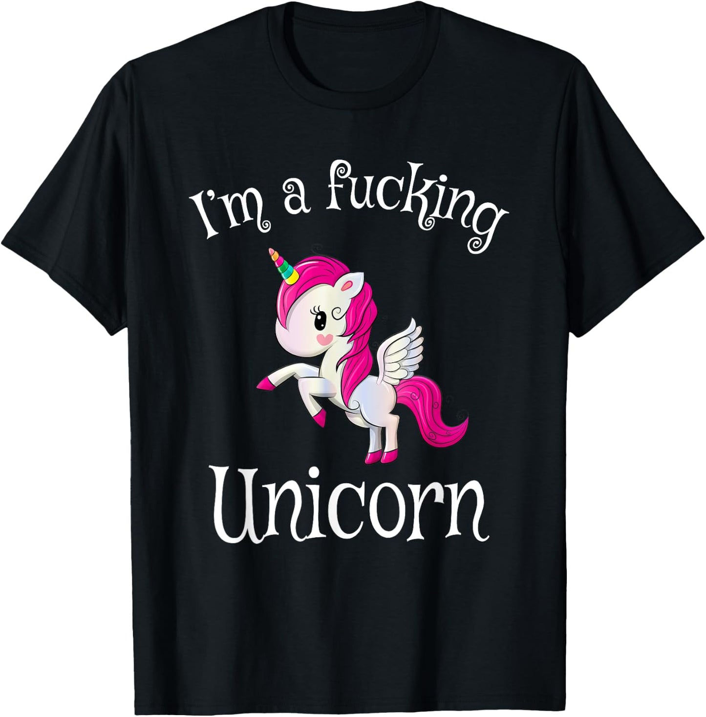 I'm a fucking unicorn | Unicorn Halloween costume T-Shirt - T-Shirt | Black