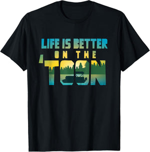 Boating Life Is Better On The Toon Pontoon Captain T-Shirt - T-Shirt | Black