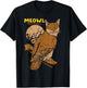 Meowl Cat Owl With Tree And Full Moon Funny Gift Women T-Shirt - T-Shirt | Black