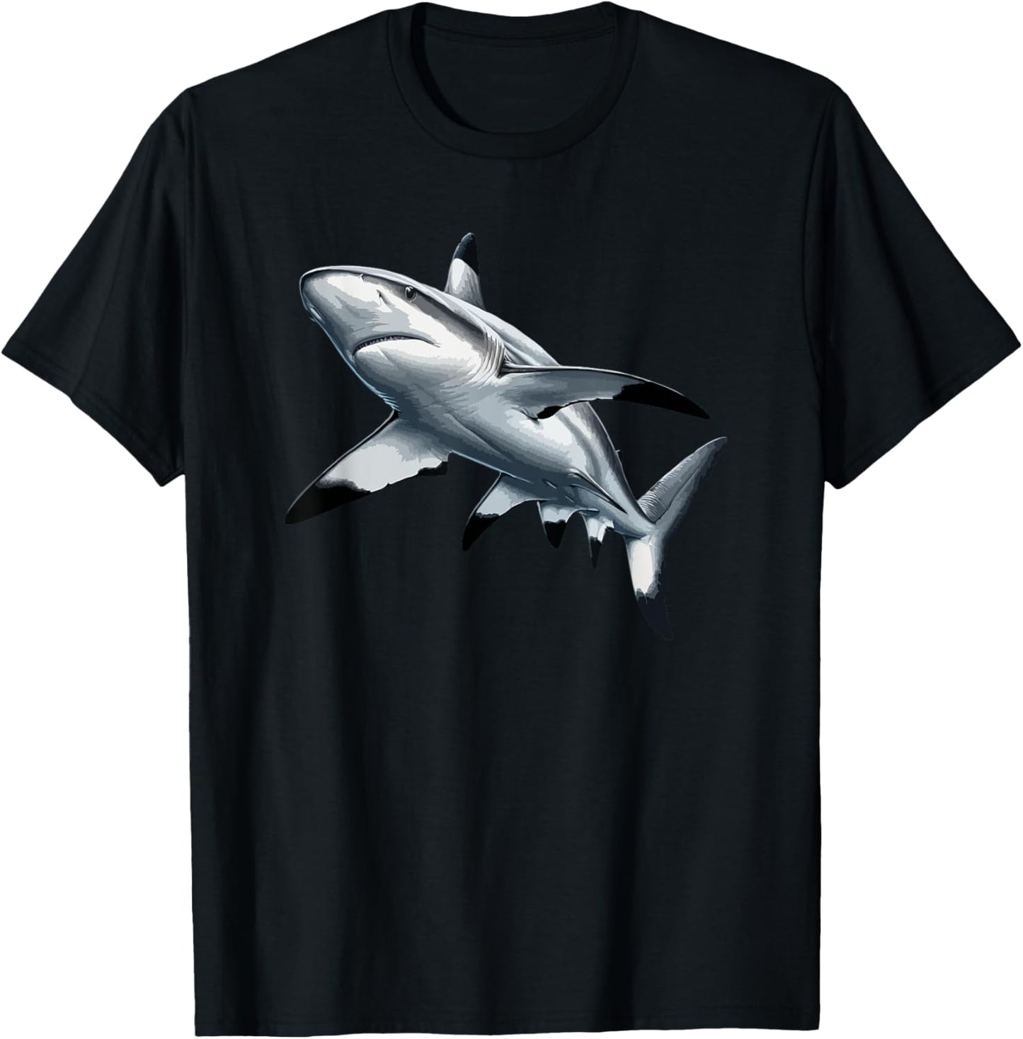 Shark Graphic Shark Lover Vintage Black Tip Reef Shark T-Shirt - T-Shirt | Black